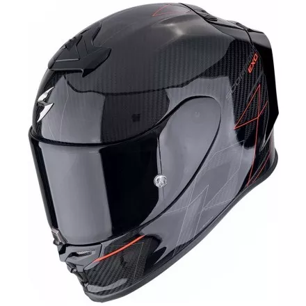 Мотошлем Scorpion EXO-R1 Evo Carbon Air Cynergy, цвет Черный/Красный