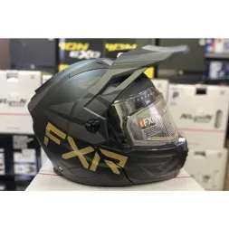 Шлем FXR Maverick X Black/Gold с подогревом 