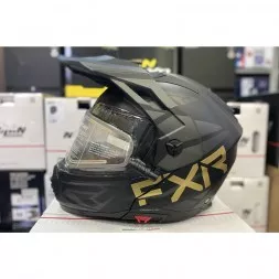 Шлем FXR Maverick X Black/Gold с подогревом 