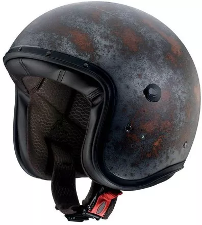 Мотошлем Caberg Jet Freeride Rusty, цвет Серебристый Матовый/Коричневый Матовый