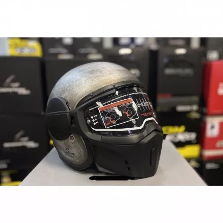 Мотошлем Caberg Jet Ghost Iron, цвет Серый Матовый/Черный Матовый