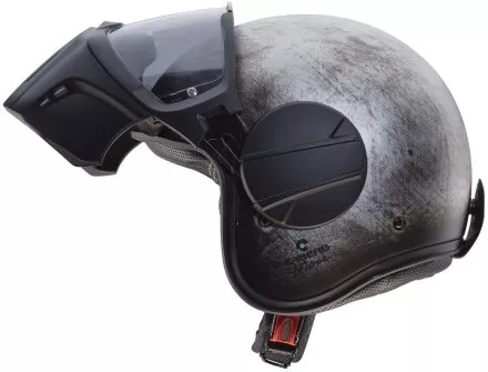 Мотошлем Caberg Jet Ghost Iron, цвет Серый Матовый/Черный Матовый