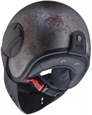 Мотошлем Caberg Jet Ghost Rusty, цвет Серебристый Матовый/Коричневый Матовый