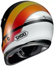 Мотошлем Shoei Ex-Zero Eqvation, цвет Черный/Белый/Оранжевый/Красный