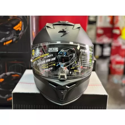 Мотошлем Scorpion Exo-520 Evo Air Solid, цвет Черный Матовый