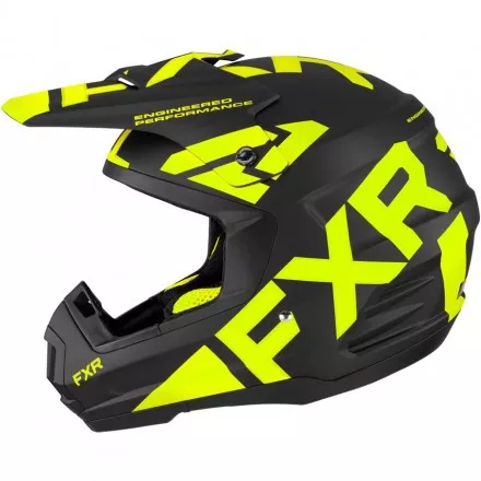 Шлем FXR Torque Team Black Hi Vis Quick Release