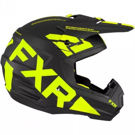 Шлем FXR Torque Team Black Hi Vis Quick Release