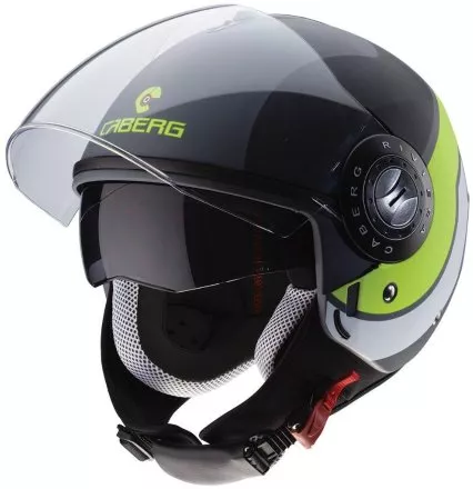 Мотошлем Caberg Riviera V3 Sway, цвет Антрацит/Черный Матовый/Желтый 