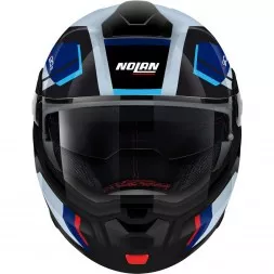 Мотошлем Nolan N90-3 Lighthouse N-Com 050, Zephyr White/Black/Light Blue 