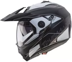 Мотошлем Caberg Tourmax Marathon, цвет Черный Матовый/Белый Матовый/Антрацит