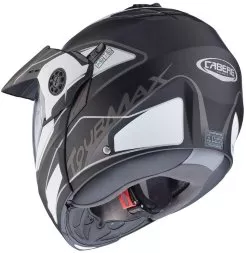 Мотошлем Caberg Tourmax Marathon, цвет Черный Матовый/Белый Матовый/Антрацит