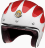Мотошлем Guang Open Face Speedrun V.2 (White &amp; Ruby)