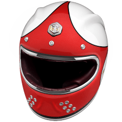 Мотошлем Guang Full Face Speedrun V.1 (Red &amp; White)