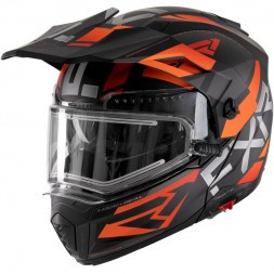 Шлем FXR Maverick X  Black Orange с подогревом 