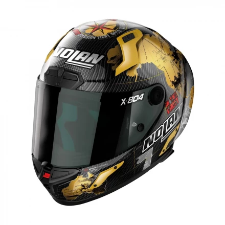 Мотошлем Nolan X-804 RS Ultra Carbon Checa Gold 025