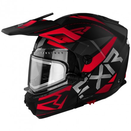 Шлем FXR Maverick X  Black Red с подогревом  