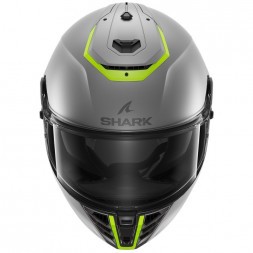 Мотошлем Shark Spartan Rs Blank Mat SP, цвет Серый Матовый/Желтый