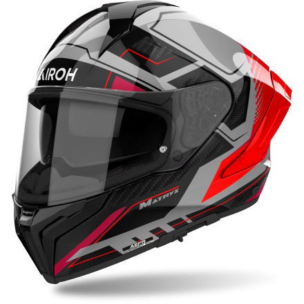 Мотошлем AIROH Matryx Rocket Red Fluo Gloss