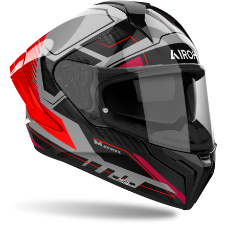 Мотошлем AIROH Matryx Rocket Red Fluo Gloss