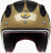 Мотошлем Guang Open Face Speedrun V.2 (Gold &amp; Carbon)
