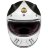 Мотошлем Guang Full Face Speedrun V.1 (White &amp; Carbon)