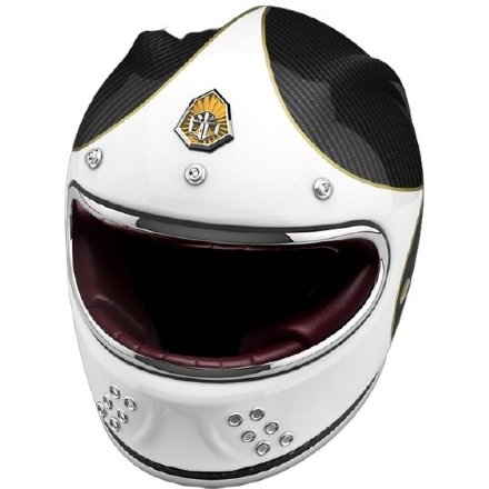 Мотошлем Guang Full Face Speedrun V.1 (White &amp; Carbon)