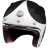 Мотошлем Guang Open Face Speedrun V.1 (White &amp; Carbon)