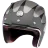 Мотошлем Guang Open Face Speedrun V.2 (Black &amp; Silver)