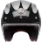 Мотошлем Guang Open Face Speedrun V.2 (Black &amp; Silver)