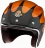 Мотошлем Guang Open Face Speedrun V.2 (Black &amp; Tangerine)