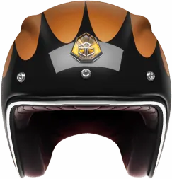 Мотошлем Guang Open Face Speedrun V.2 (Black &amp; Copper)