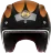 Мотошлем Guang Open Face Speedrun V.2 (Black &amp; Copper)