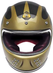 Мотошлем Guang Full Face Speedrun V.2 (Gold &amp; Carbon)