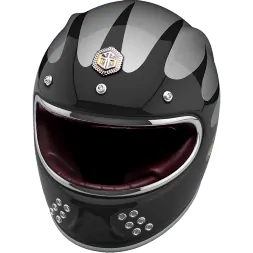 Мотошлем Guang Full Face Speedrun V.2 (Black &amp; Silver)