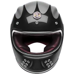 Мотошлем Guang Full Face Speedrun V.2 (Black &amp; Silver)