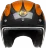 Мотошлем Guang Open Face Speedrun V.2 (Carbon &amp; Tangerine)