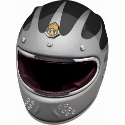 Мотошлем Guang Full Face Speedrun V.2 (Grey &amp; Carbon)