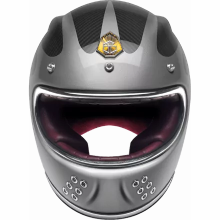 Мотошлем Guang Full Face Speedrun V.2 (Grey &amp; Carbon)