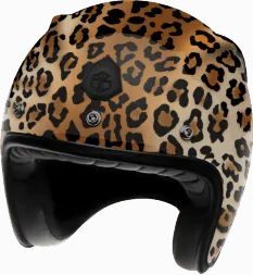 Мотошлем Guang Open Face Leopard
