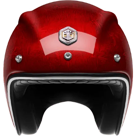 Мотошлем Guang Open Face Pacifique Red