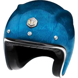 Мотошлем Guang Open Face Pacifique Blue