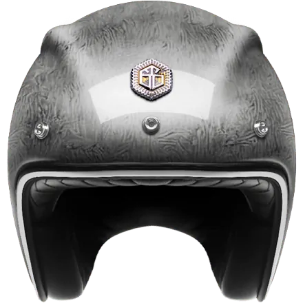 Мотошлем Guang Open Face Pacifique Silver