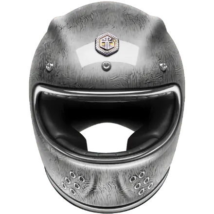 Мотошлем Guang Full Face Pacifique Silver