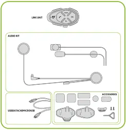 Мотогарнитура  Bluetooth Interphone Link одинарная