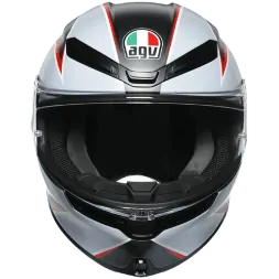 Мотошлем AGV K-6 Multi Flash Matt Black/Grey/Red