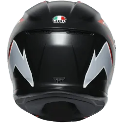 Мотошлем AGV K-6 Multi Flash Matt Black/Grey/Red
