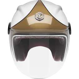 Мотошлем Guang Jet Speedrun V.1 (Gold &amp; White)