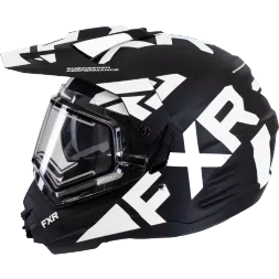 Шлем FXR Torque X Team Blk/White W/ E Shield &amp; Sun Shade с подогревом