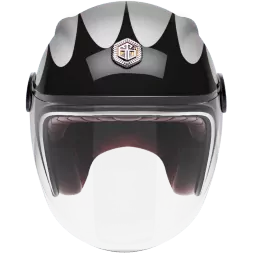 Мотошлем Guang Jet Speedrun V.2 (Black &amp; Silver)