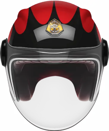 Мотошлем Guang Jet Speedrun V.2 (Black &amp; Ruby) 